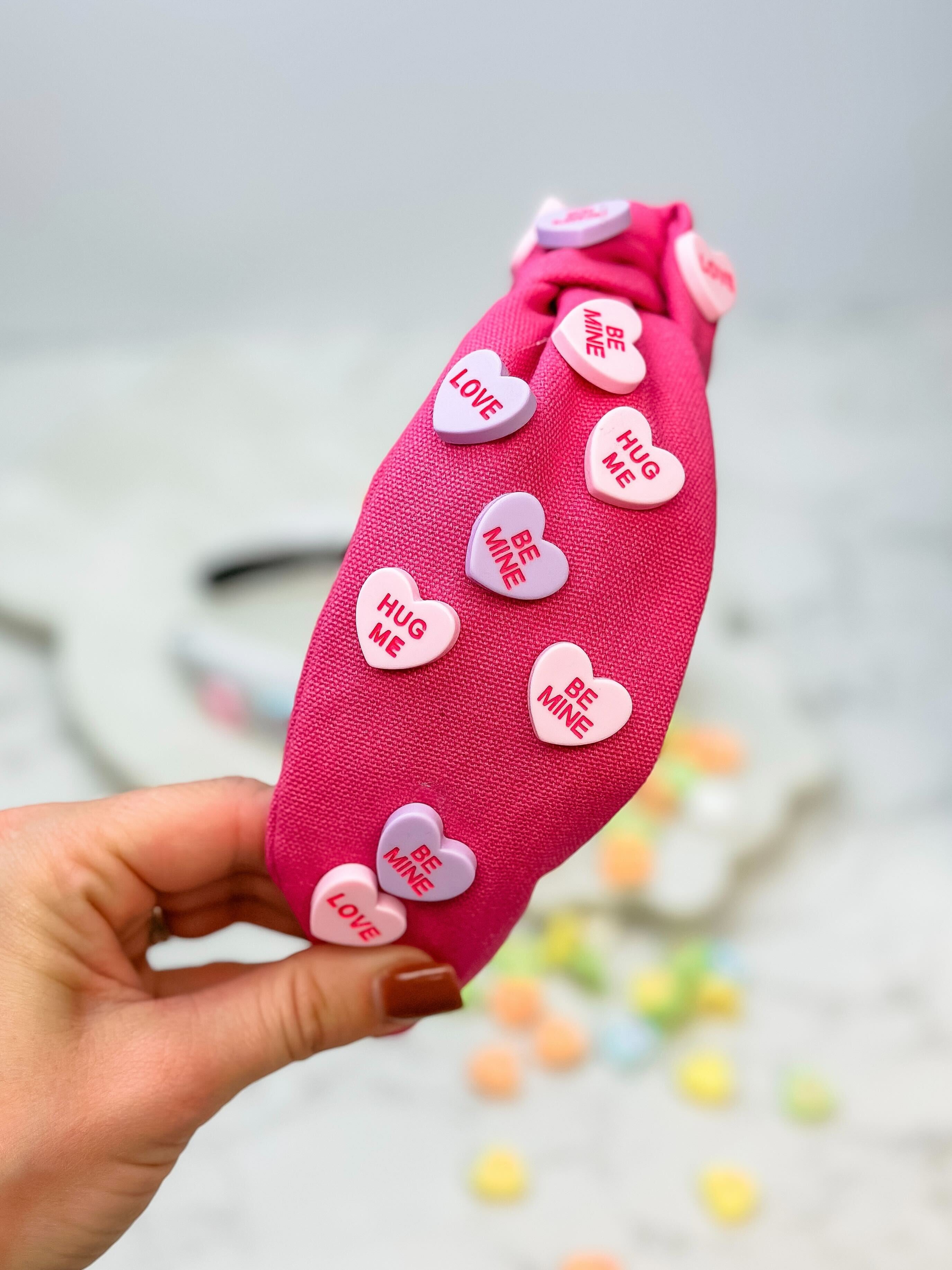 Prep Obsessed Candy Heart Headband Red