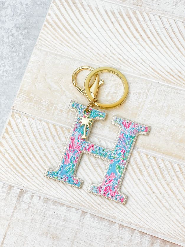 Lilly Pulitzer Initial Key Chain - Moonstruck & Monograms