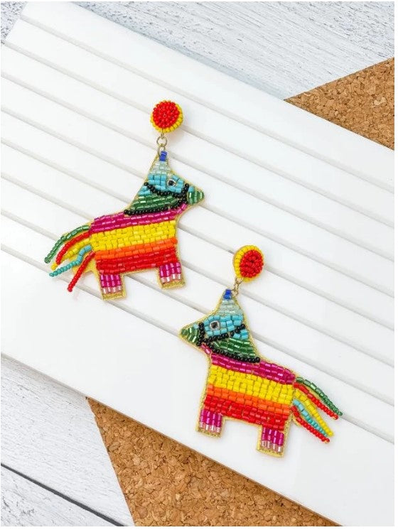 Piñata Beaded Dangle Earrings