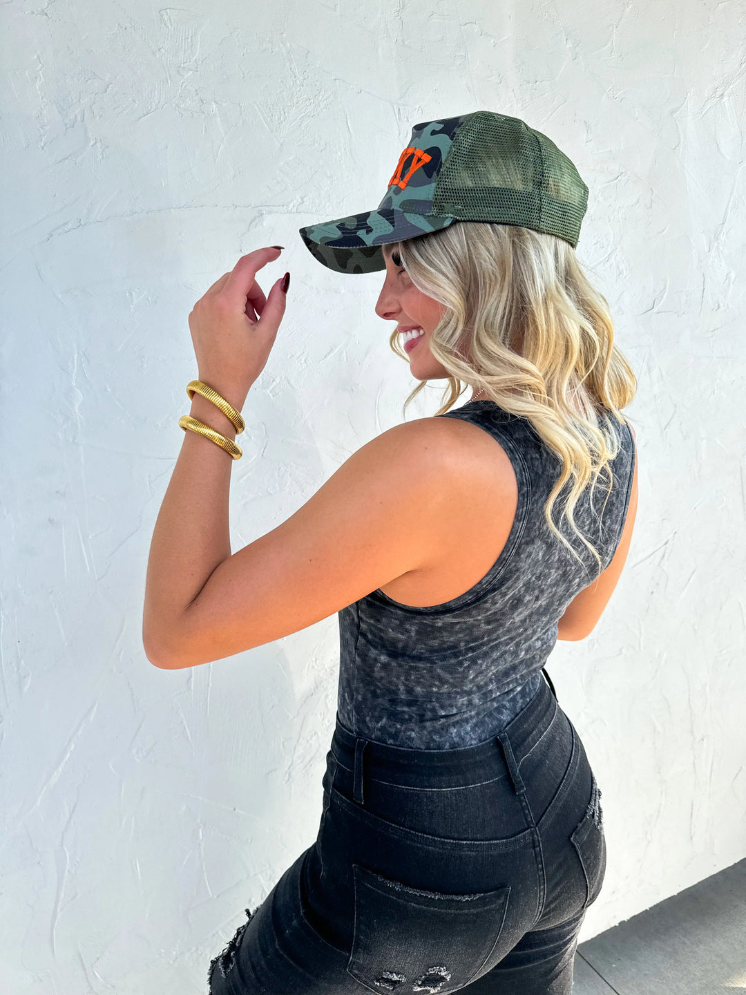 Preorder: 'Lucky' Camo Trucker Hat by Blakeley (Ships Late October)