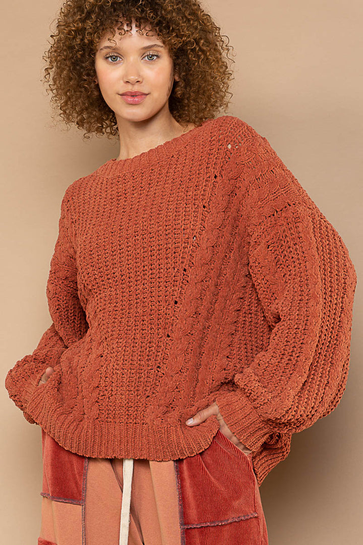 Fisherman Knit Sweater by POL