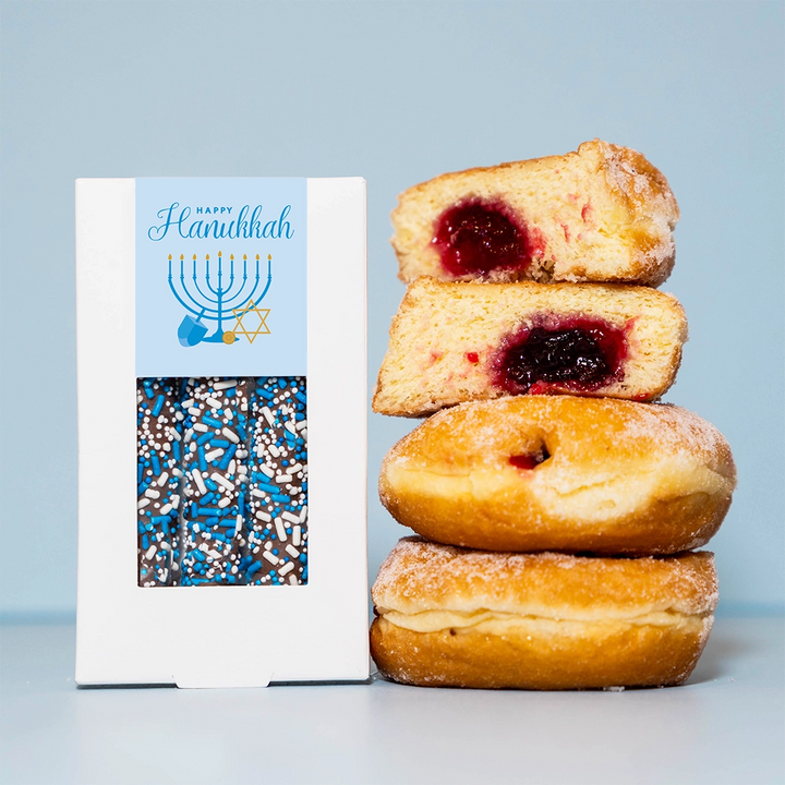 'Happy Hanukkah' Sprinkles Chocolate Covered Pretzels