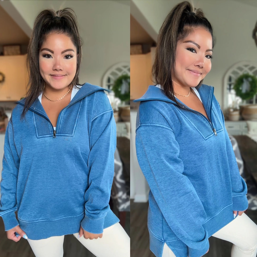 Isabella Half Zip Pullover by JadyK