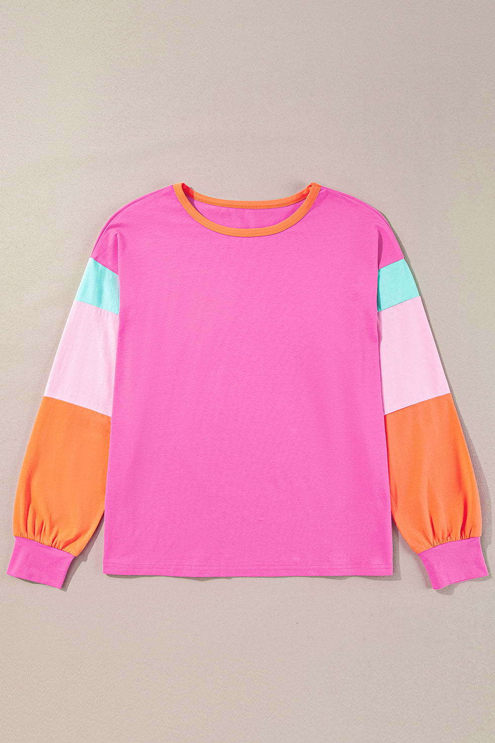 Debi Colorblock Long Sleeve T-Shirt (Ships in 2-3 Weeks)