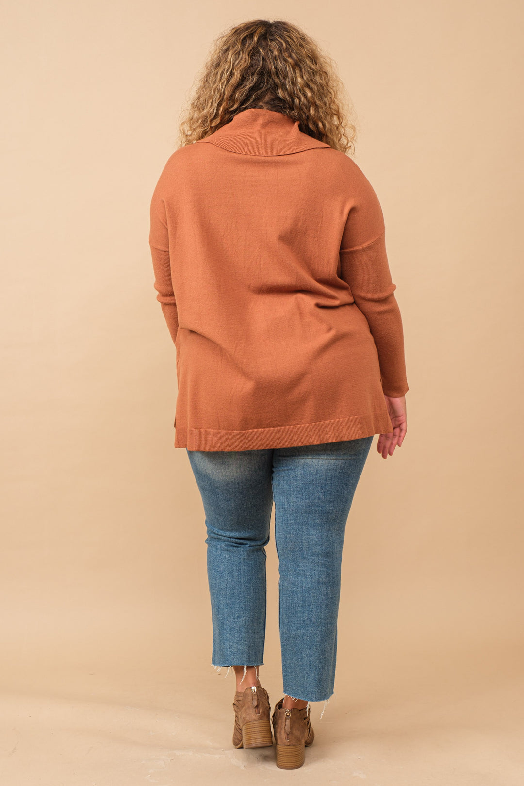 Soft Knit Turtleneck Pullover Sweater by Cozy Co