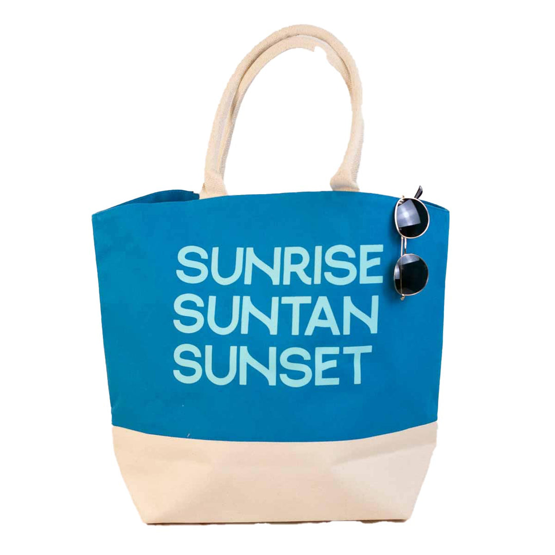 'Sunrise Suntan Sunset' Tropic Tote