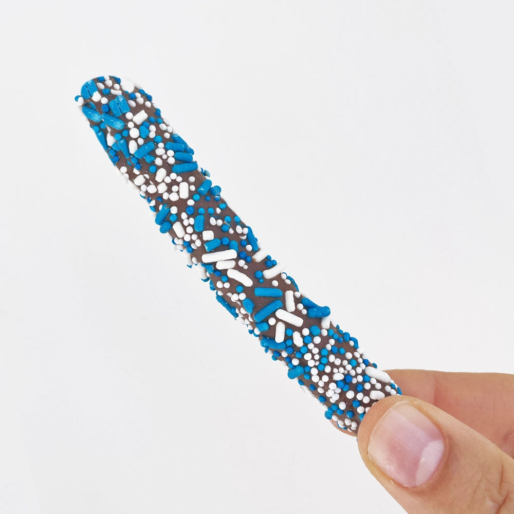 'Happy Hanukkah' Sprinkles Chocolate Covered Pretzels