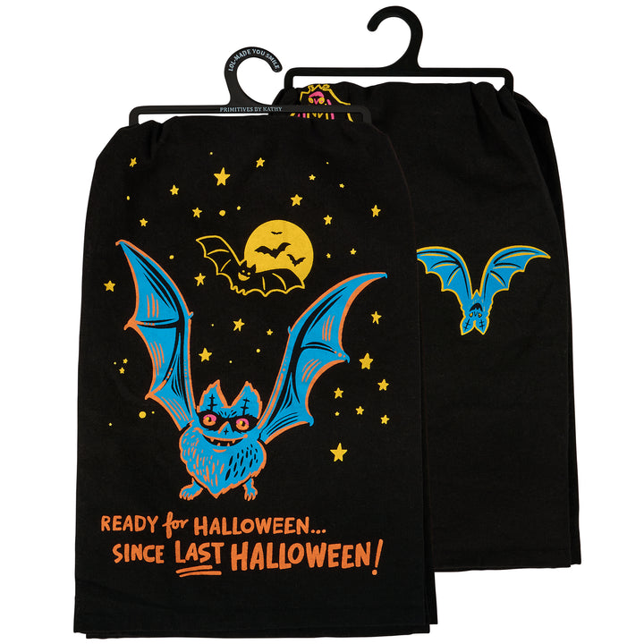 'Ready For Halloween Since Last Halloween' Kitchen Towel