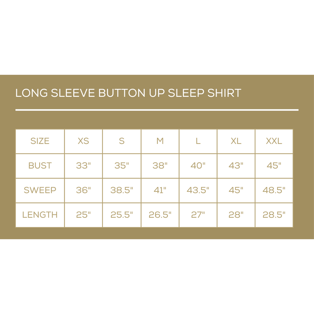 Holly Jolly Long Sleeve Button Up Sleep Shirt