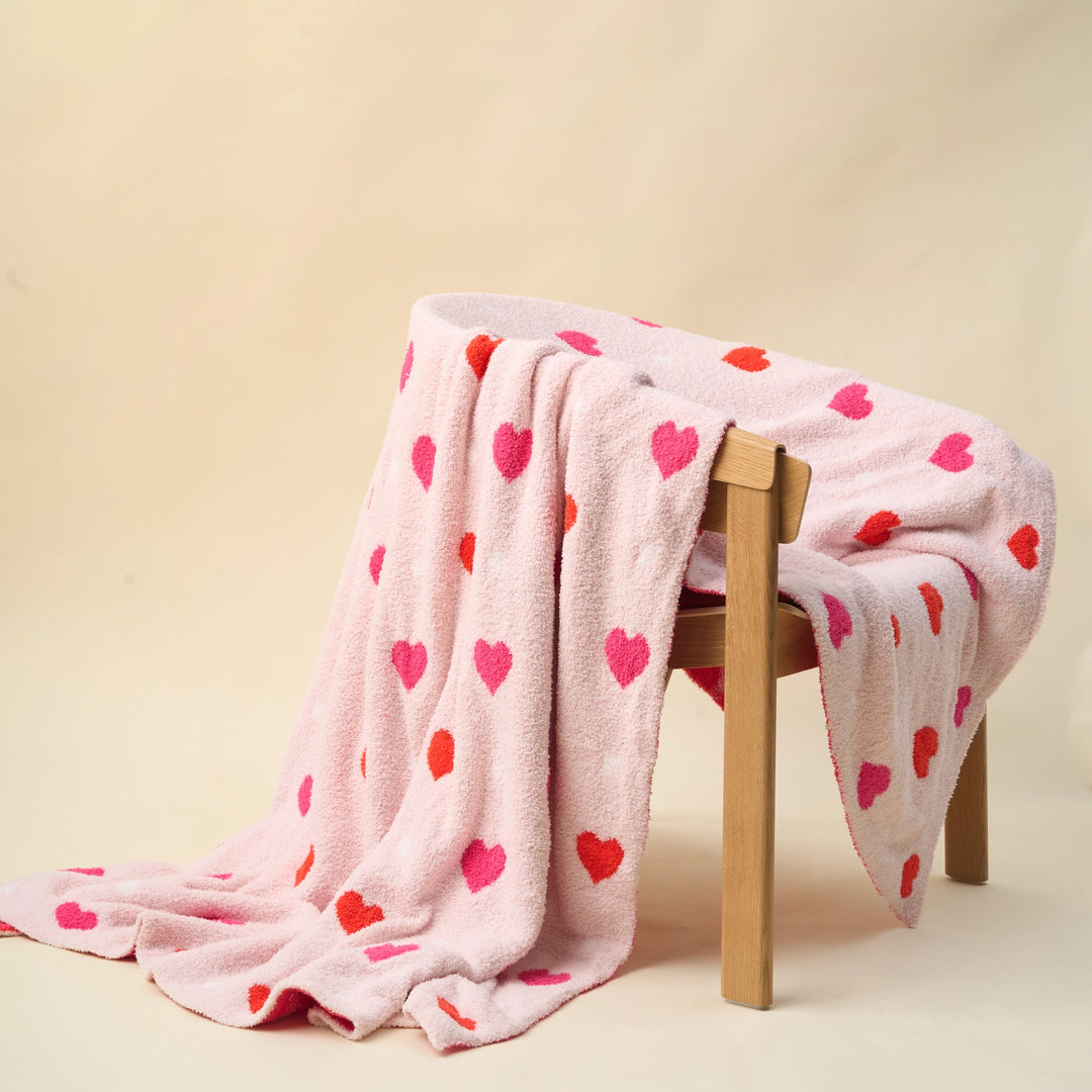 Cozy Dreams Luxe Blanket - Lil Hearts