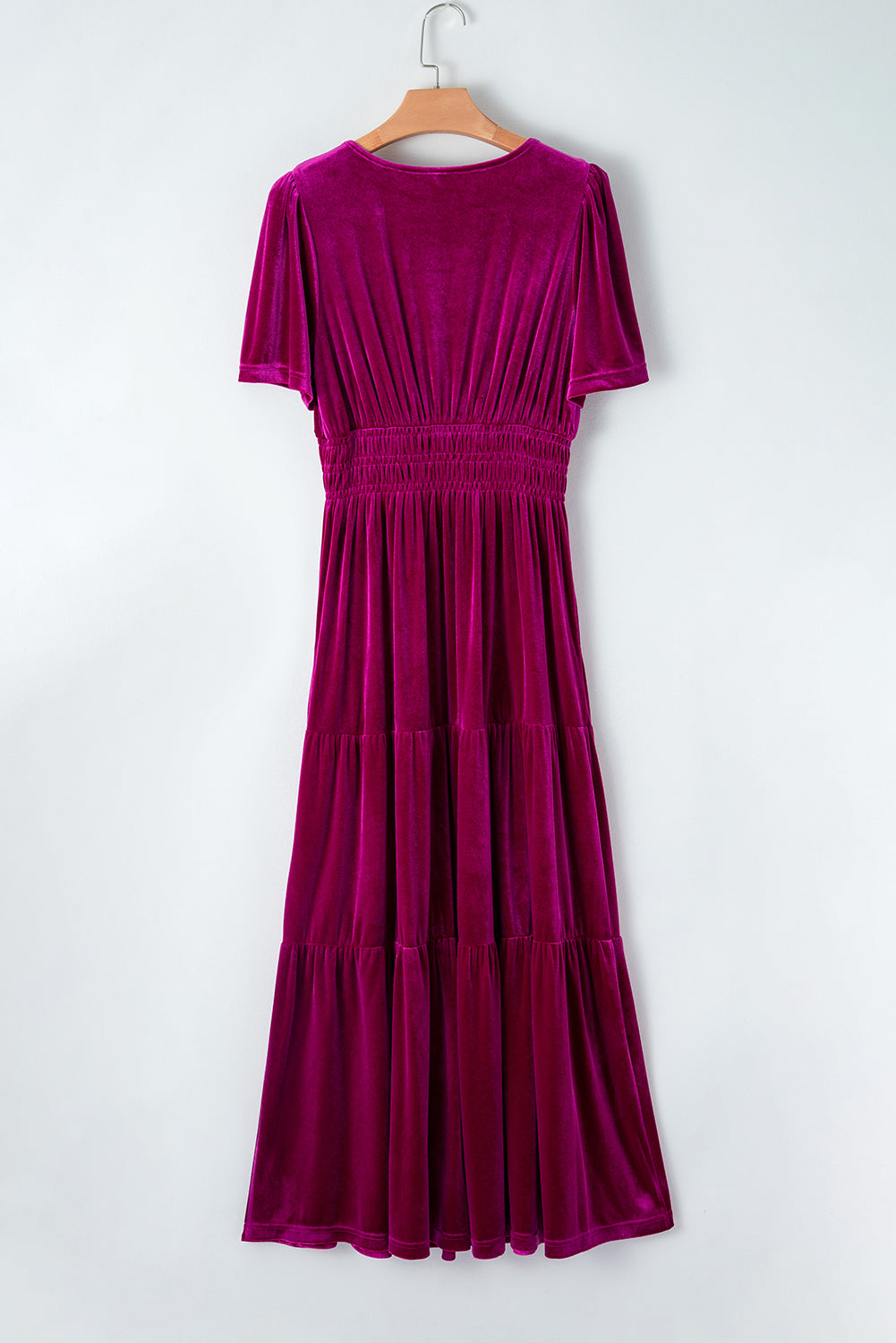 Victoria Velvet Tiered Maxi Dress - Choice of Color (Ships in 2-3 Weeks)