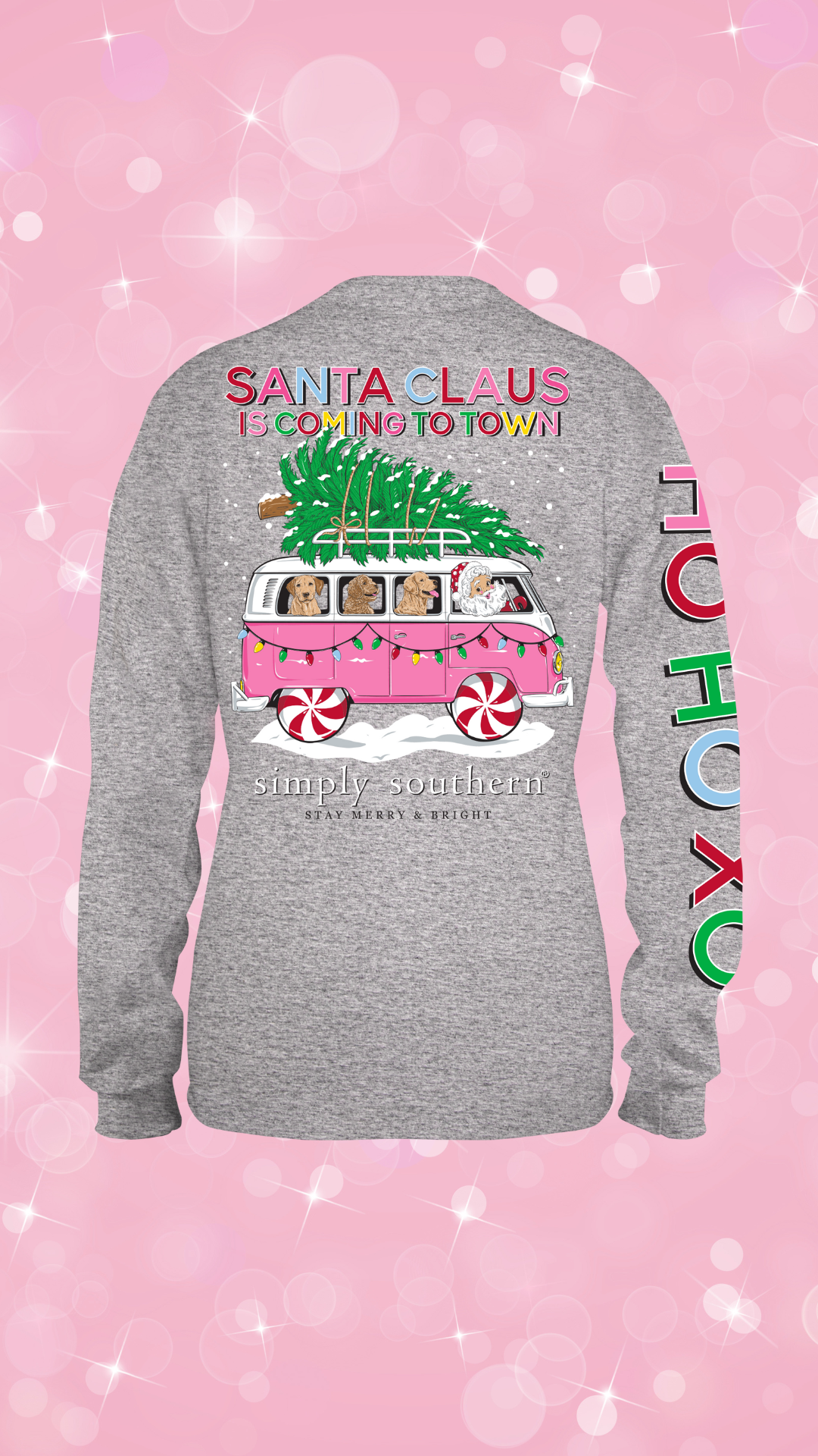 Youth 'Santa Claus Is Coming To Town' Long Sleeve Tee by Simply Southern