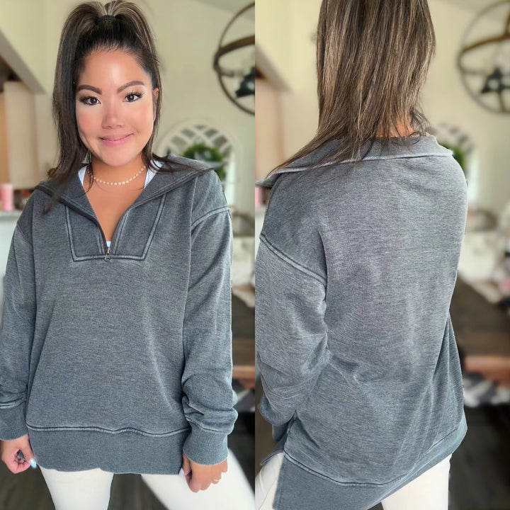 Isabella Half Zip Pullover by JadyK