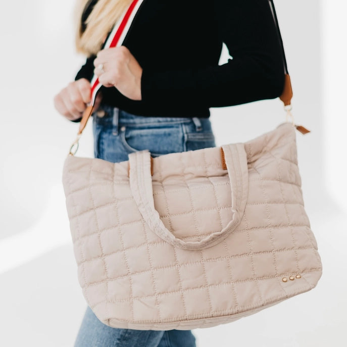 Day Dreamer Quilted Tote Bag by Pretty Simple