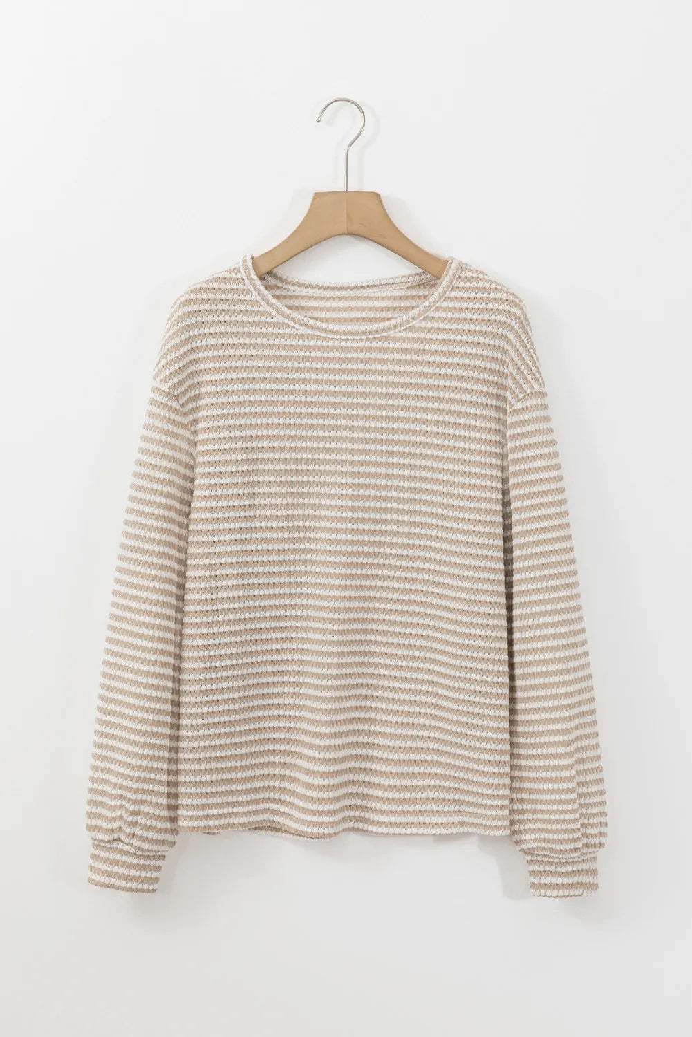 Rachel Striped Round Neck Long Sleeve Top - Choice of Colors (Ships in 2-3 Weeks)