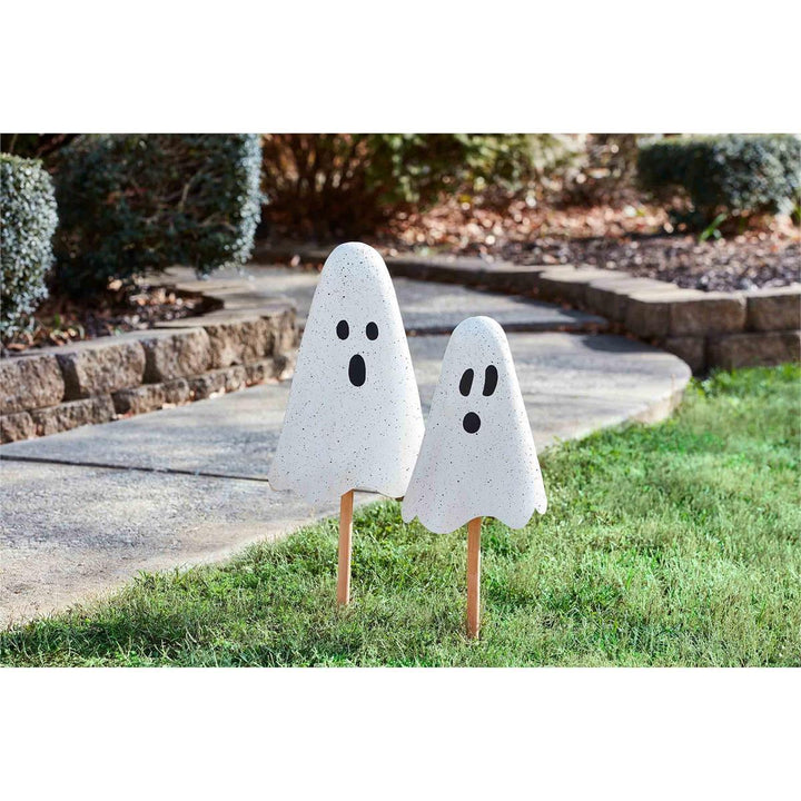 Metal Ghost Yard Sign Set by Mud Pie