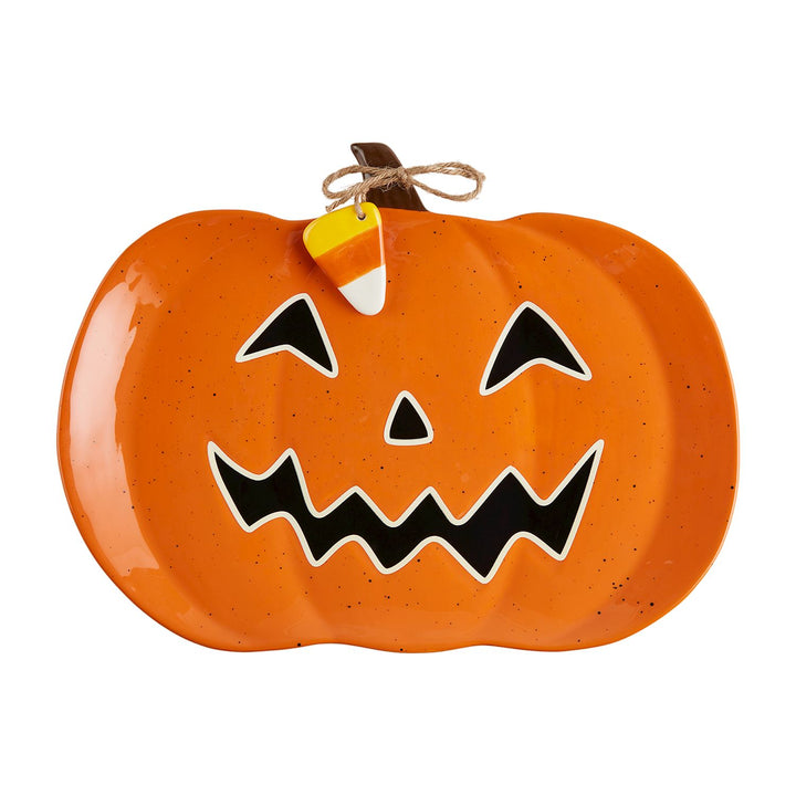 Jack-O-Lantern Glow Platter by Mud Pie