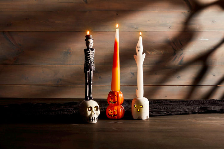 Halloween Light-Up Taper Holders by Mud Pie