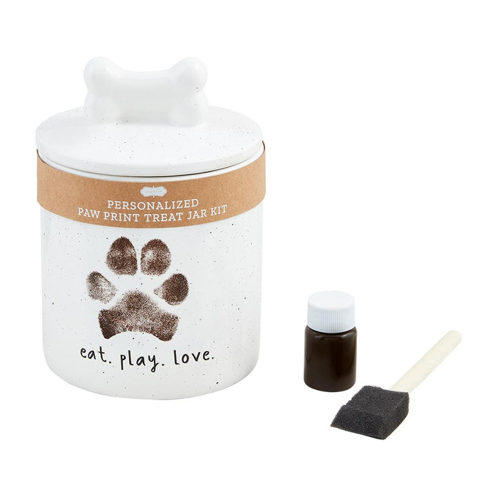 Paw Print Treat Jar Kit by Mud Pie