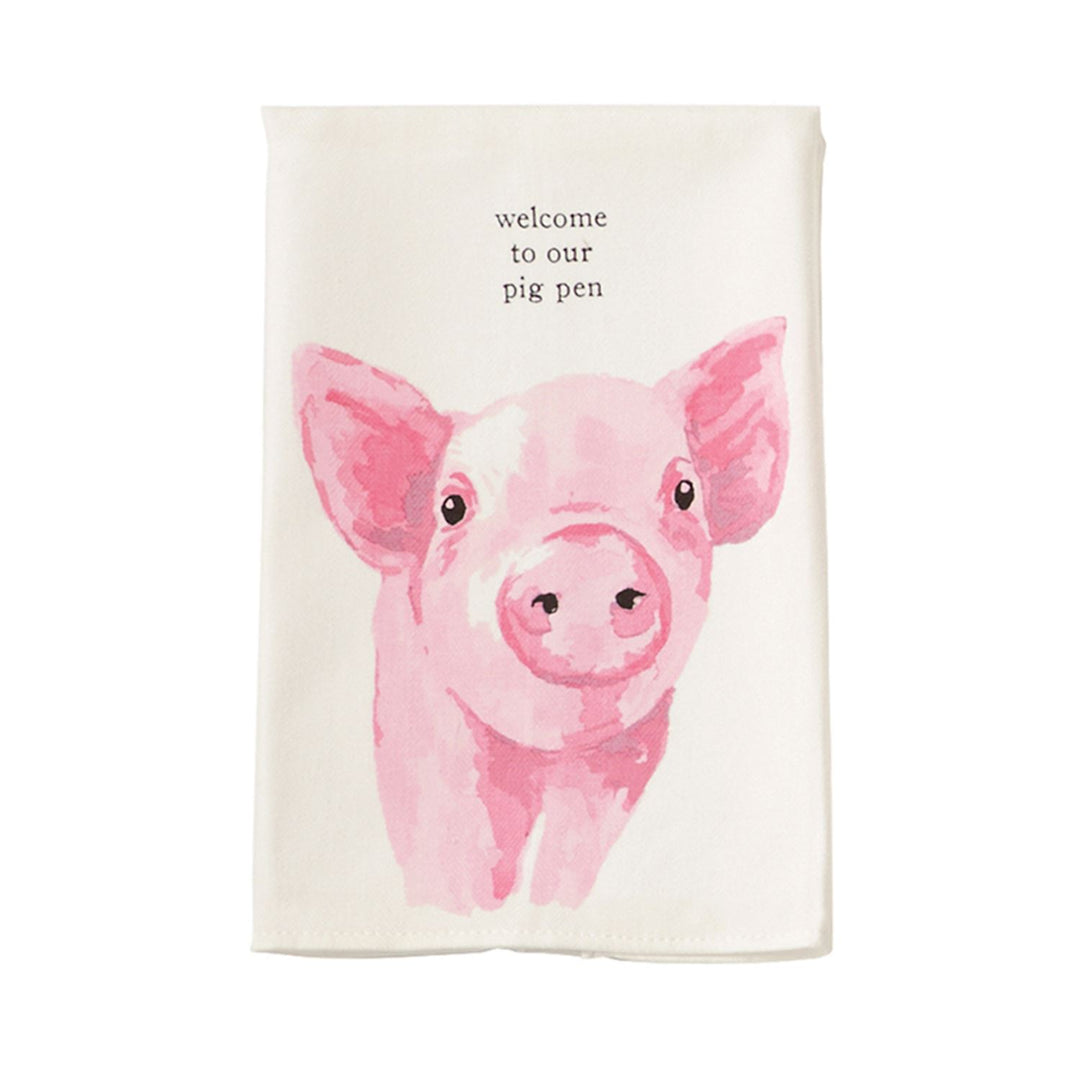 Watercolor Farm Animal Towels by Mud Pie