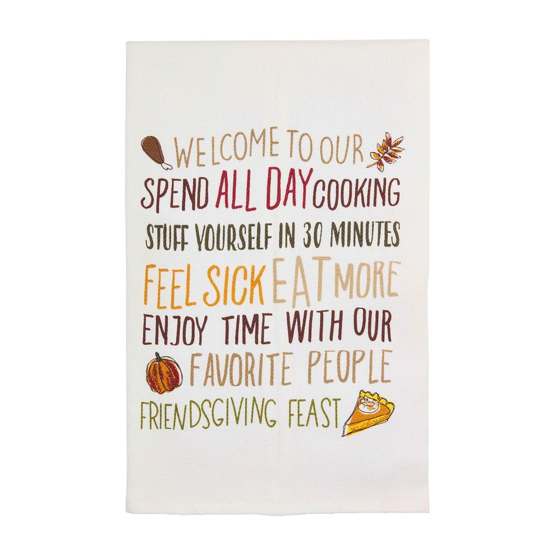 Friendsgiving Towels by Mud Pie