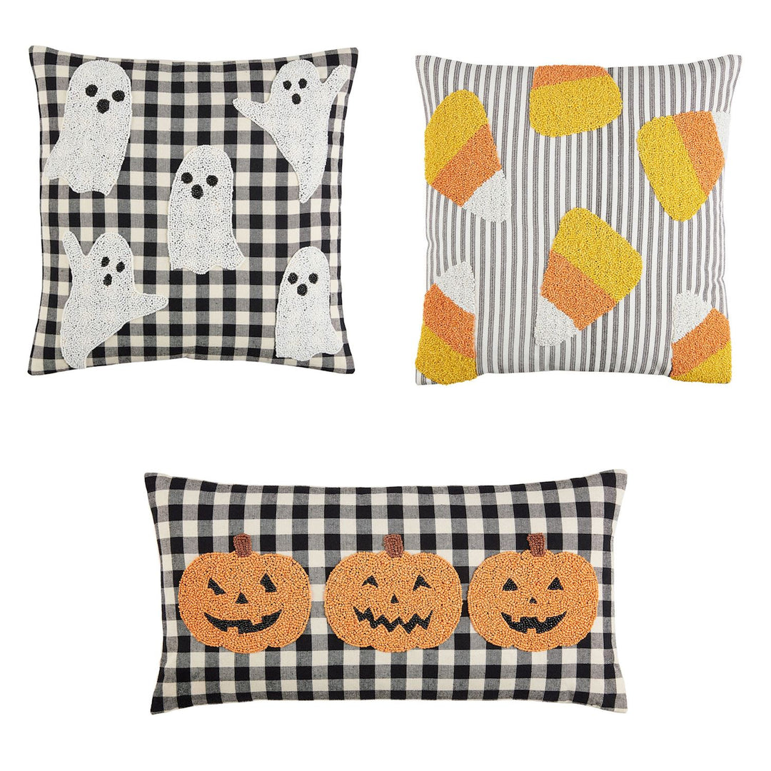 Halloween Beaded Pillows by Mud Pie