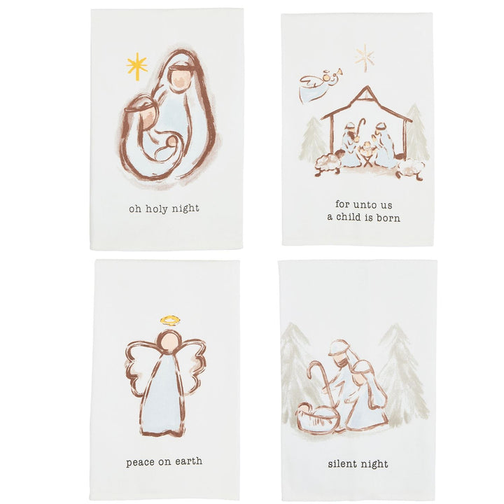 Nativity Hand Towels by Mud Pie