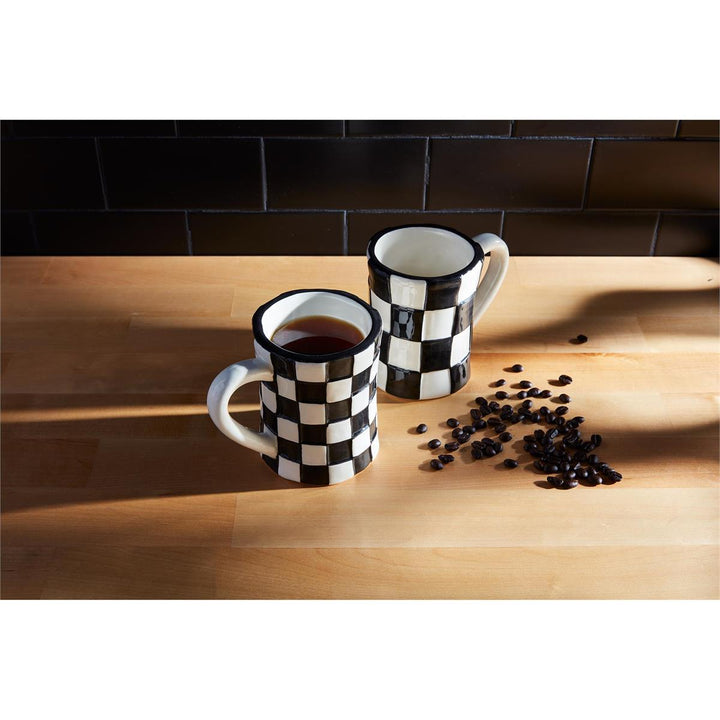 Checkered Mugs by Mud Pie