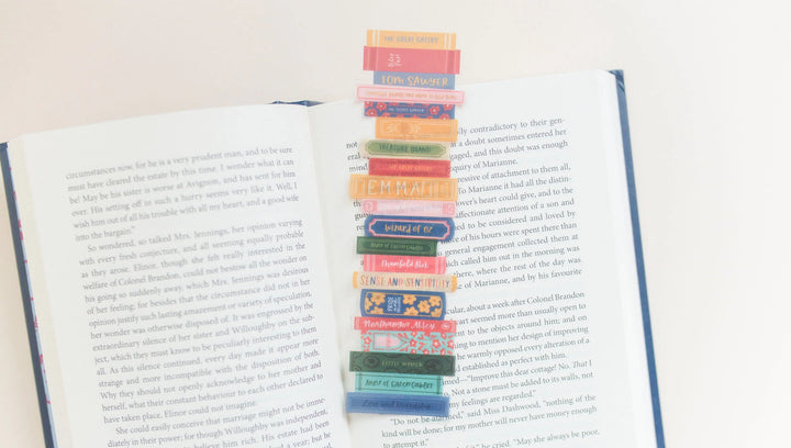 Book Stack Transparent Bookmark