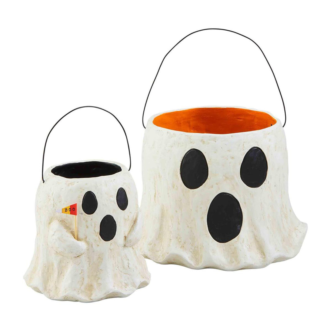 Paper Mache Halloween Treat Bucket by Mud Pie