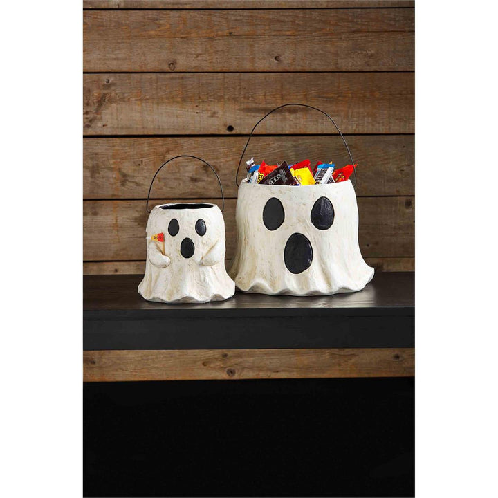 Paper Mache Halloween Treat Bucket by Mud Pie