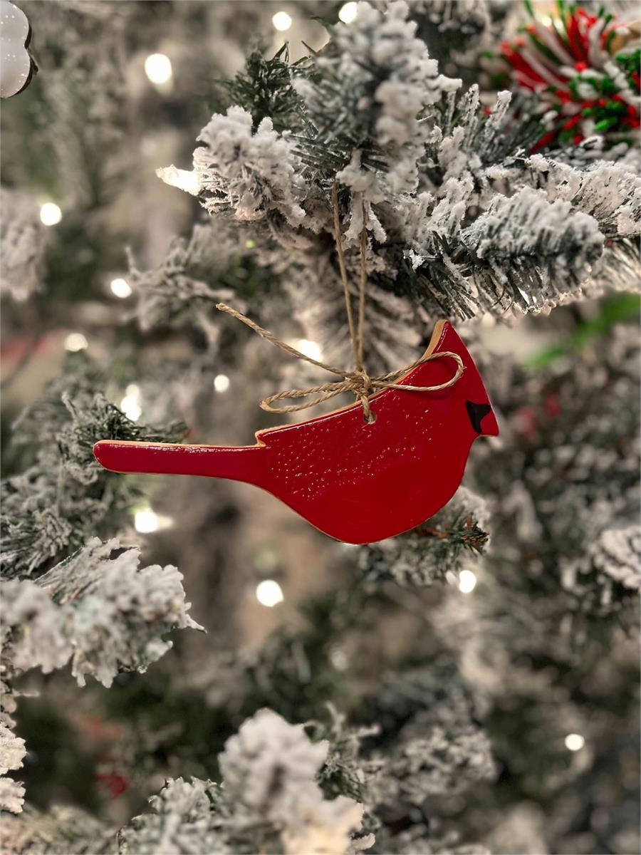 Cardinal Ornament by Mud Pie