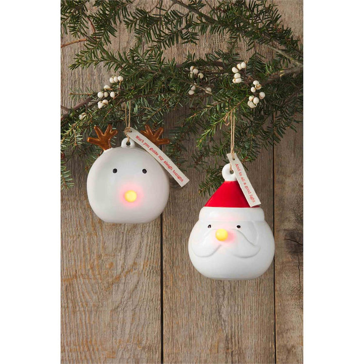 Light-Up Christmas Character Ornaments by Mud Pie