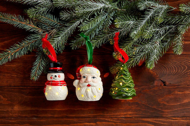 Classic Christmas Light-Up Ornaments by Mud Pie