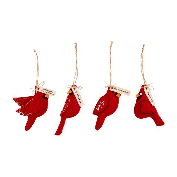 Felt Cardinal Ornament by Mud Pie