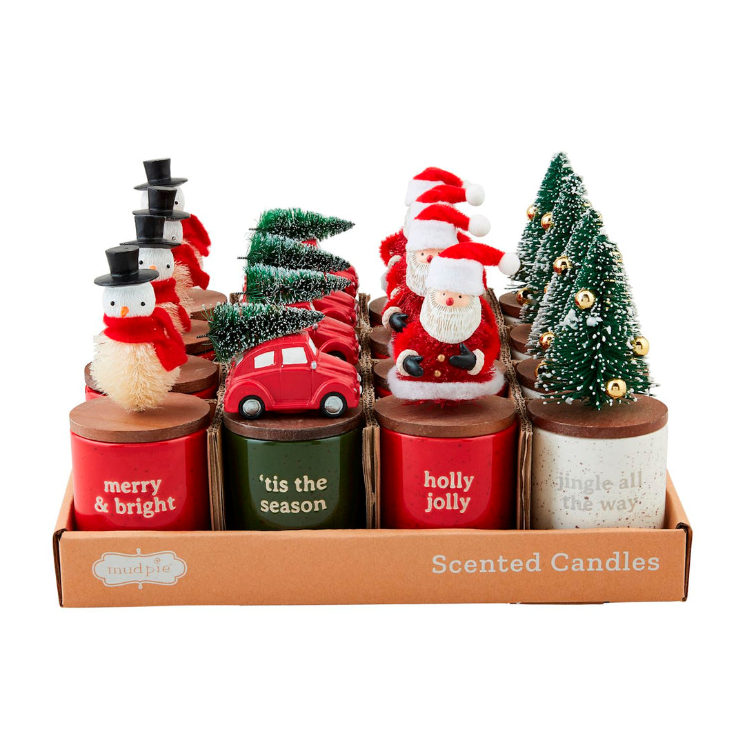 Christmas Topper Candles by Mud Pie