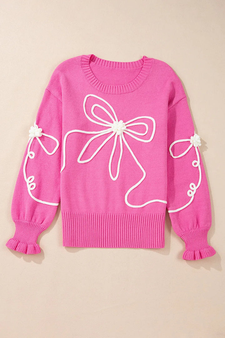 Laura Applique Bow Sweater