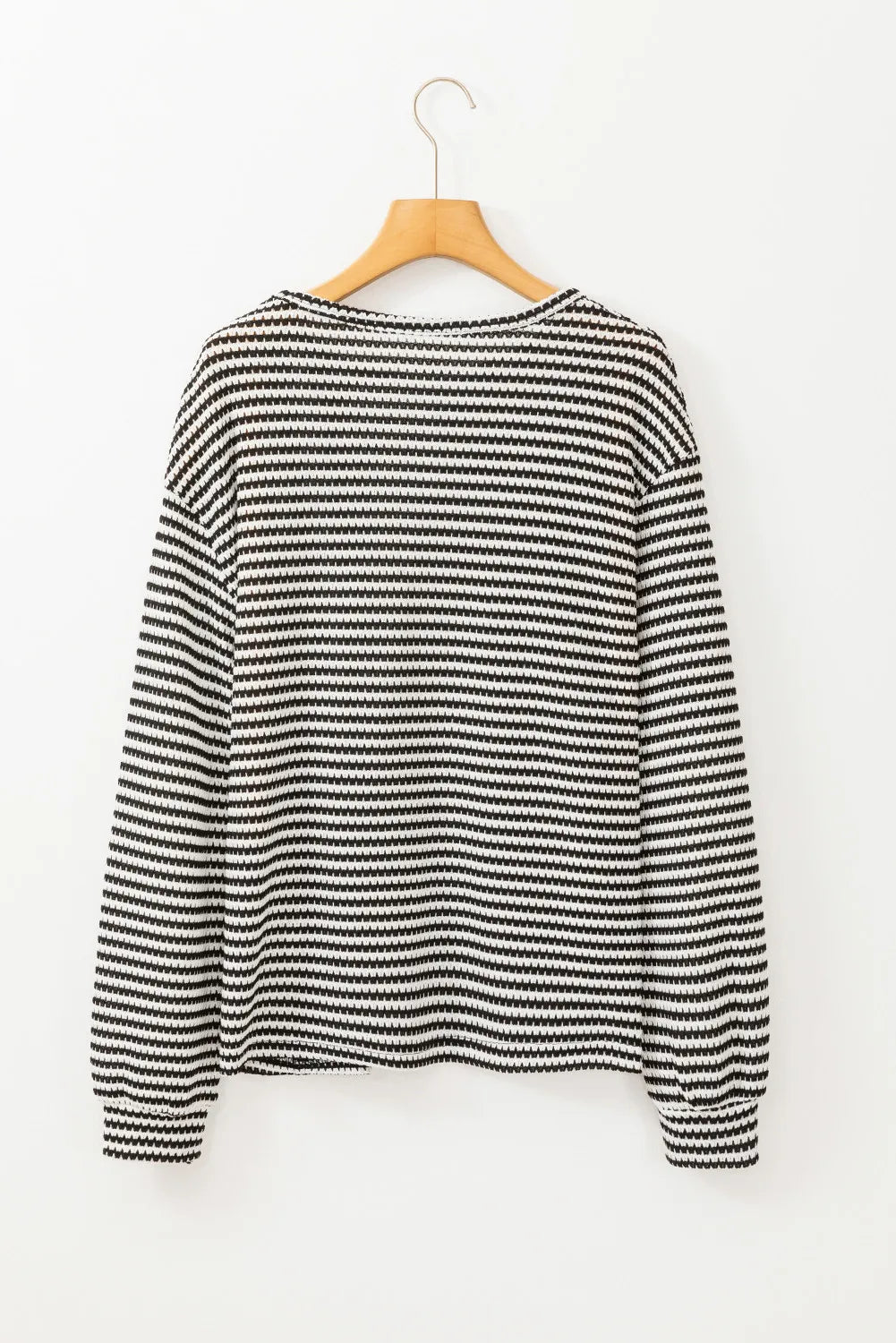 Rachel Striped Round Neck Long Sleeve Top - Choice of Colors (Ships in 2-3 Weeks)