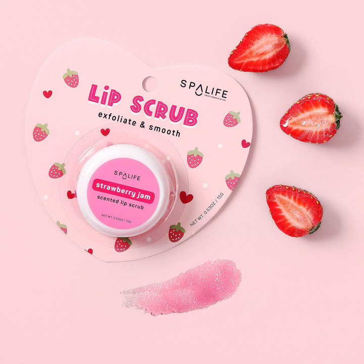 Exfoliate & Smooth Strawberry Jam Lip Scrub