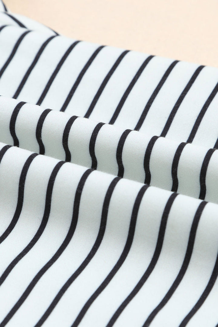 Scarlett Striped Lightweight Riveted Sweatshirt (Ships in 2-3 Weeks)