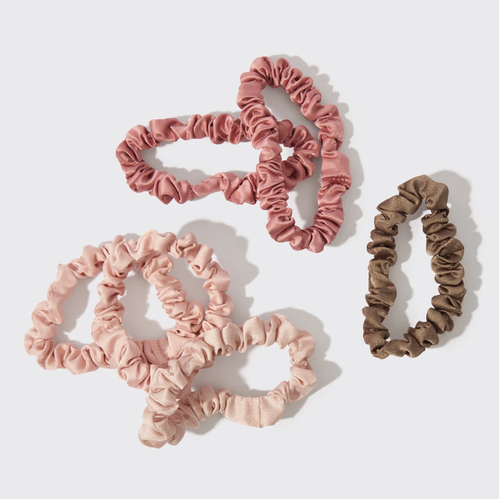 Holiday Ultra Petite Scrunchies 6 Piece Set - Terracotta