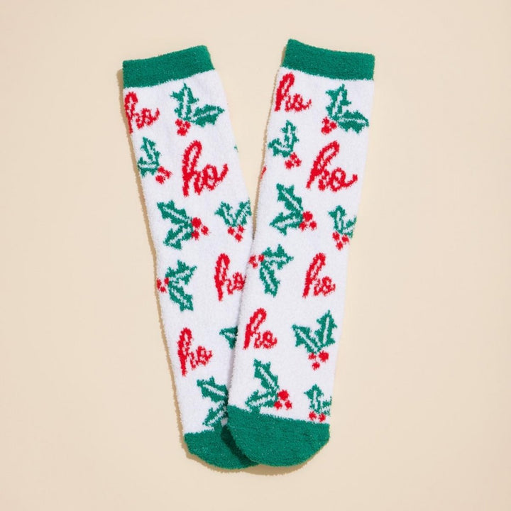 Soft Knit Christmas Socks Gift Set of 4 - Merry & Bright