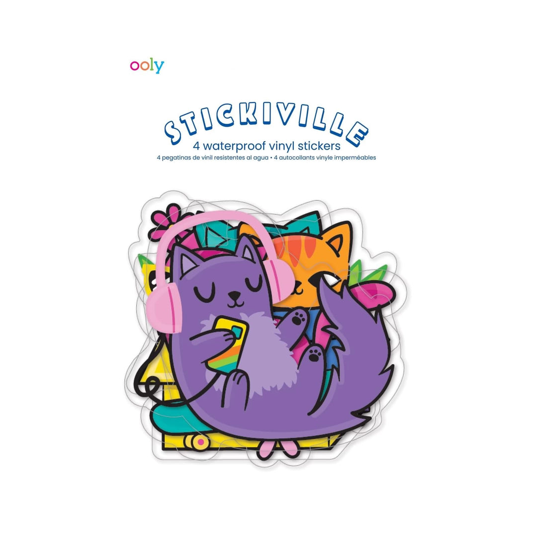 Stickiville Silly Kitties Vinyl Stickers