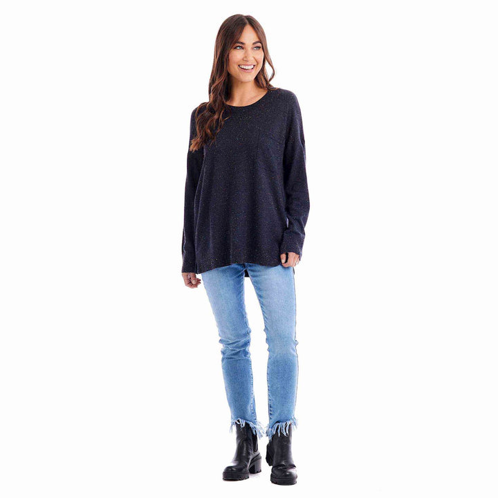 Penn Knit Top by Mud Pie - Black