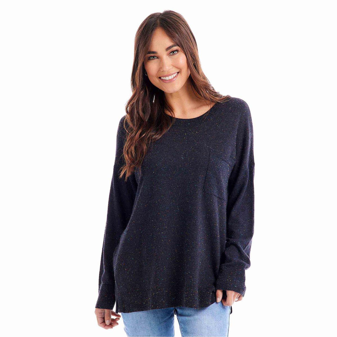 Penn Knit Top by Mud Pie - Black