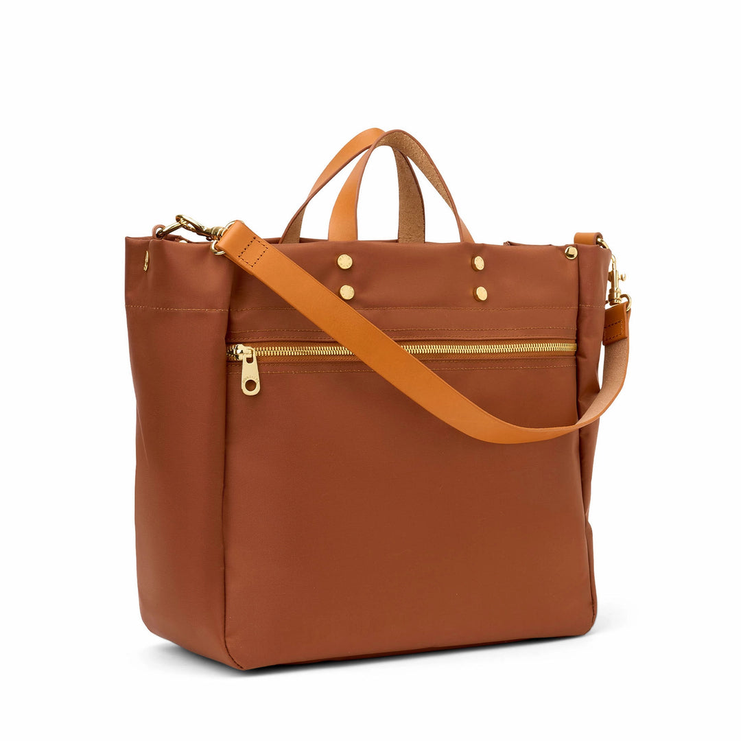 Codie Nylon Tote - Cognac