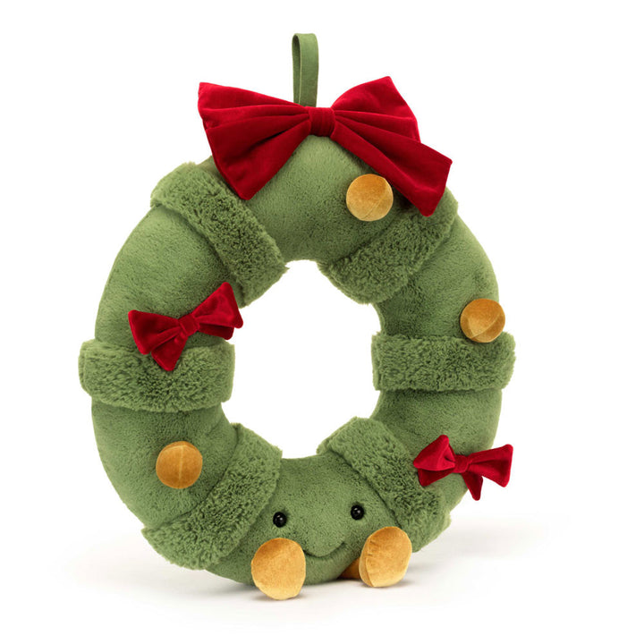 Amuseables Decorated Christmas Wreath by Jellycat