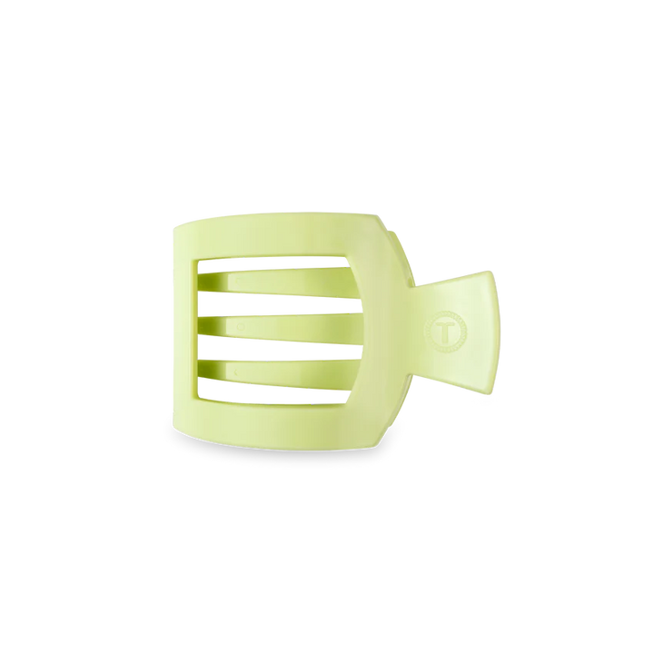 Small Teleties Flat Square Clip - Aloe, There!