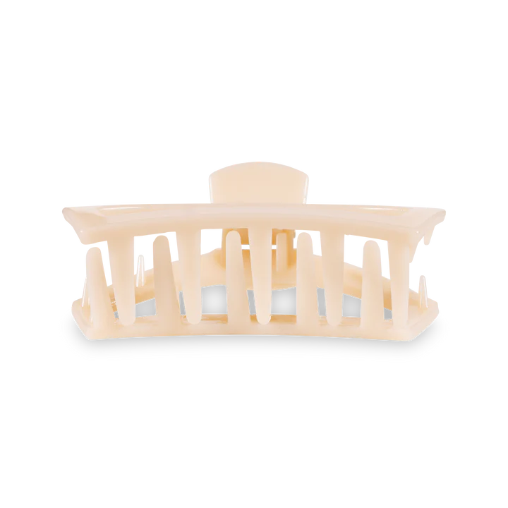 Medium Teleties Open Claw Clip - Almond Beige