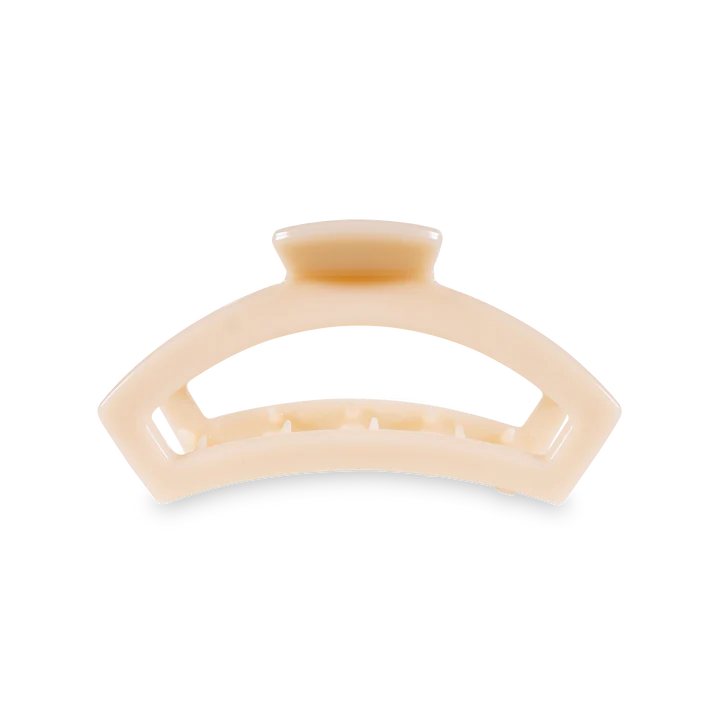 Medium Teleties Open Claw Clip - Almond Beige